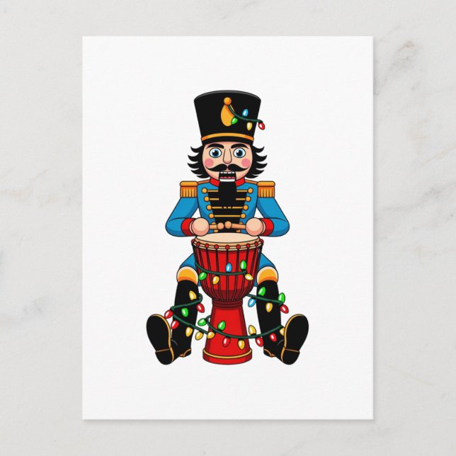 Postal Soldado de juguete Cascanueces Copa Tambor Percusi (Anverso)