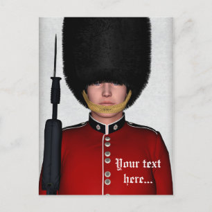 Postal Soldado de la Guardia Real Británica Arte de Londr