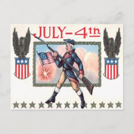 Postal Soldado de la Guerra de Independencia Escudo de la