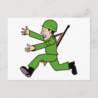 Postal Soldado del Ejército personalizado