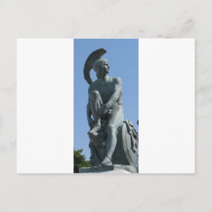 Postal Soldado griego antiguo en la Grecia clásica