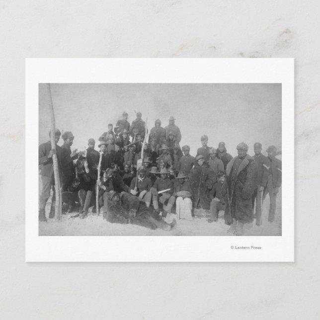 Postal "Soldados búfalos" negros de la 25ª Infantería (Anverso)