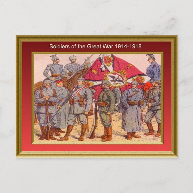 Postal Soldados de la Gran Guerra 1914-1918 1 (Anverso)