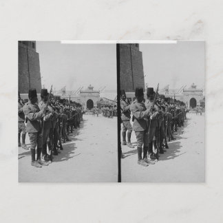 Postal Soldados egipcios en la ciudadela, El Cairo c.1900
