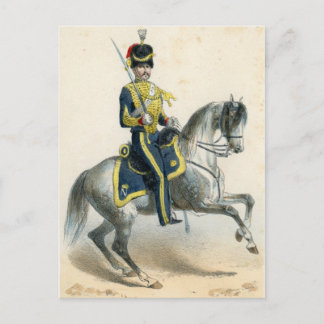 Postal Soldados franceses del siglo XIX