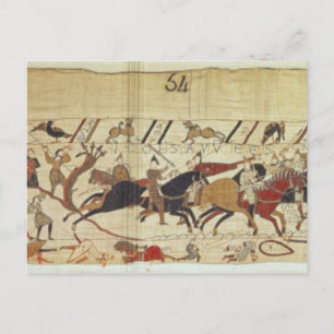 Postal Soldados ingleses y franceses caen uno al lado del