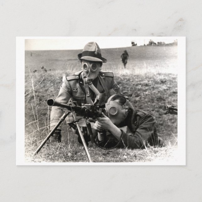 Postal Soldados italianos de la Segunda Guerra Mundial (Anverso)