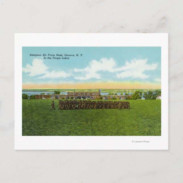 Postal Soldados marchando en formación (Anverso)