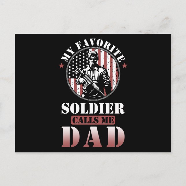 Postal Soldier Dad Gift EEUU (Anverso)