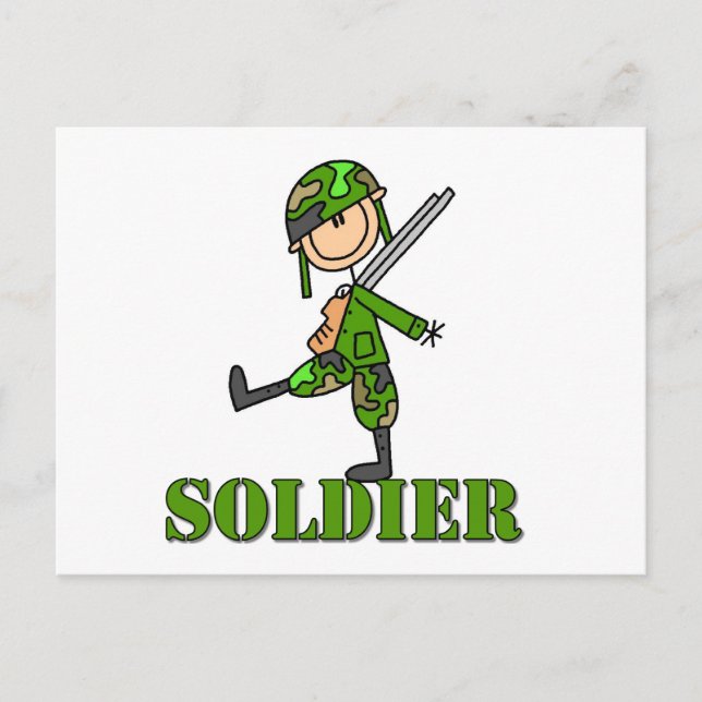 Postal Soldier Stick Figure (Anverso)