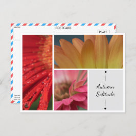 Postal Soledad de otoño - Postcard de las gotas de agua c