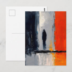 Postal Soledad – Figura abstracta en el silencio urbano