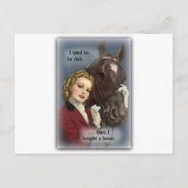 Postal Solía ser rico, compraba un caballo
