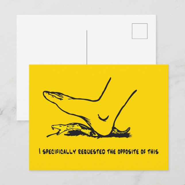 Postal Solicité específicamente lo opuesto a este Meme (Anverso / Reverso)