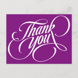POSTAL SOLIDADO PURPLE POST CARD BEALEADER GRACIAS