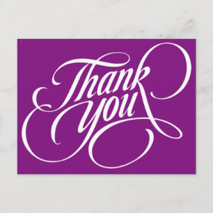 POSTAL SOLIDADO PURPLE POST CARD BEALEADER GRACIAS