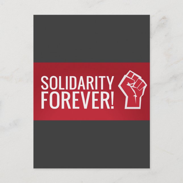 Postal ¡Solidaridad para siempre! (Anverso)