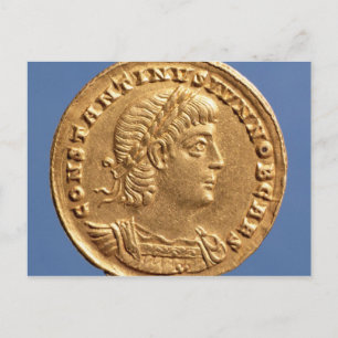 Postal Sólidos de Constantino II Caesar curados