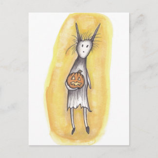 Postal Solitario Ghoul con calabaza