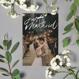 Postal Solo Boda de fotos casada gracias