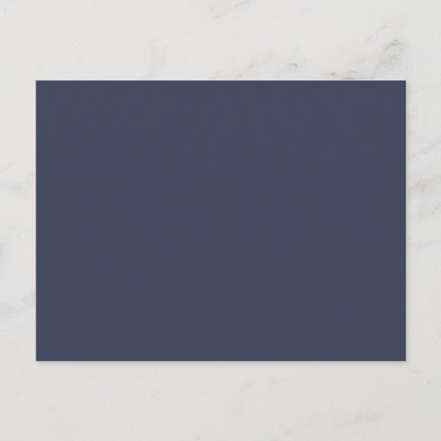 Postal Sólo color azul oscuro gris brillante color sólido (Anverso)