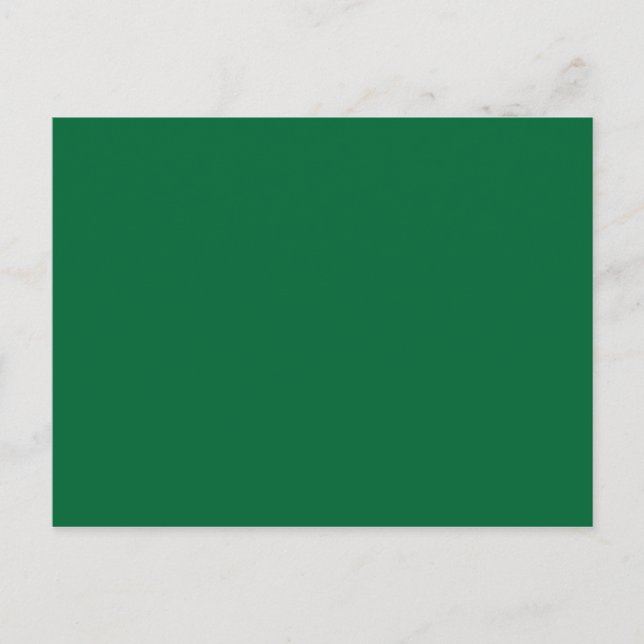 Postal SÓLO COLOR - verde oscuro (Anverso)
