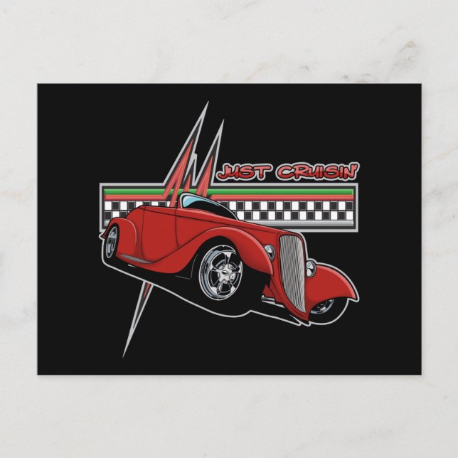 Postal Solo Cruisin Hot Rod (Anverso)
