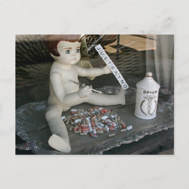 Postal Solo di no a las drogas (Anverso)