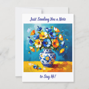 Postal Sólo diciendo HI   Manteniéndose en contacto