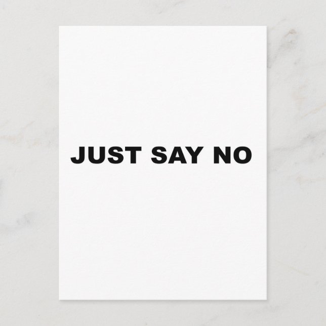 POSTAL SÓLO DIGAN NO (Anverso)