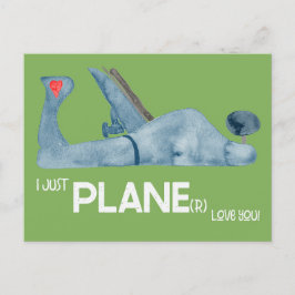 Postal Solo el avión te quiere herramienta San Valentín p
