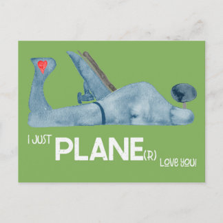 Postal Solo el avión te quiere herramienta San Valentín p