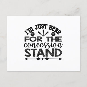 Postal Solo estoy aquí para la concesión