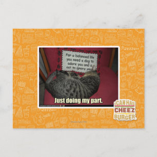 Postal Sólo estoy haciendo mi parte.