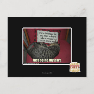 Postal Sólo estoy haciendo mi parte.