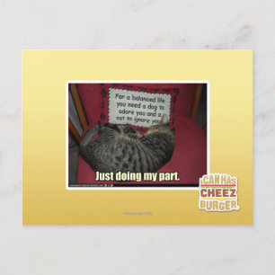 Postal Sólo estoy haciendo mi parte.