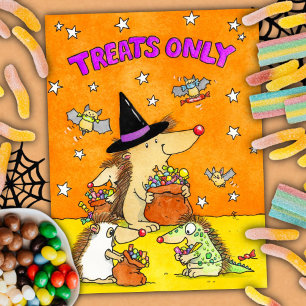 Postal Sólo Golosinas - Dibujos Animados de Halloween Hec