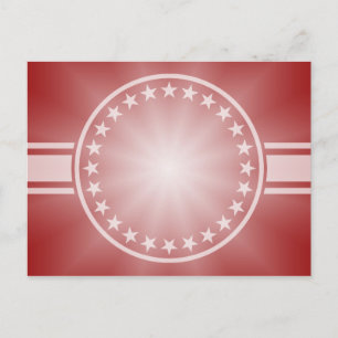 Postal SÓLO gradientes COLOR - estrella del amor rojo