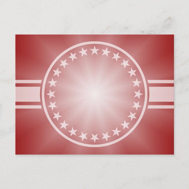 Postal SÓLO gradientes COLOR - estrella del amor rojo (Anverso)