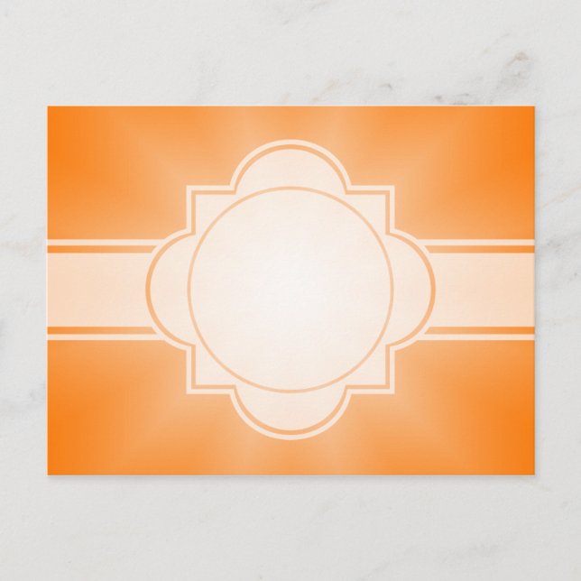 Postal SÓLO gradientes COLOR - Estrella naranja (Anverso)