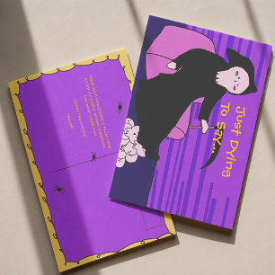 Postal Sólo muriendo por decir Cute Grim Reaper Halloween