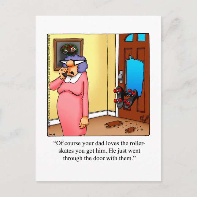 Postal Solo para las risas Humor Postcard (Anverso)