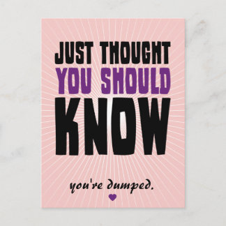 Postal Solo Pensé Que Debías Saber