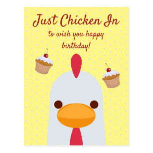 Postales Feliz Cumpleaños Del Pollo - Tarjetas postales 