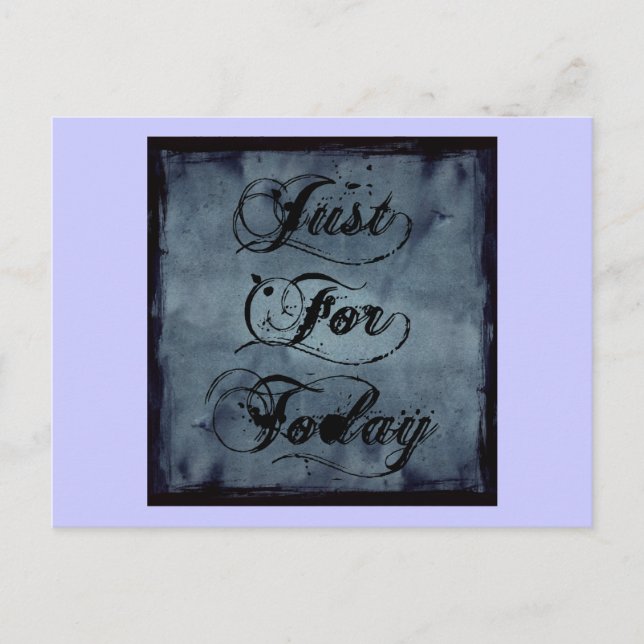 Postal Sólo por hoy (Anverso)
