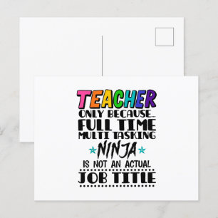 Postal Solo porque Ninja multitarea a tiempo completo