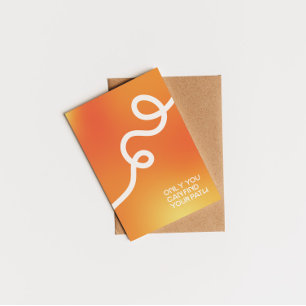 Postal Sólo puedes encontrar tu camino inspirador cita