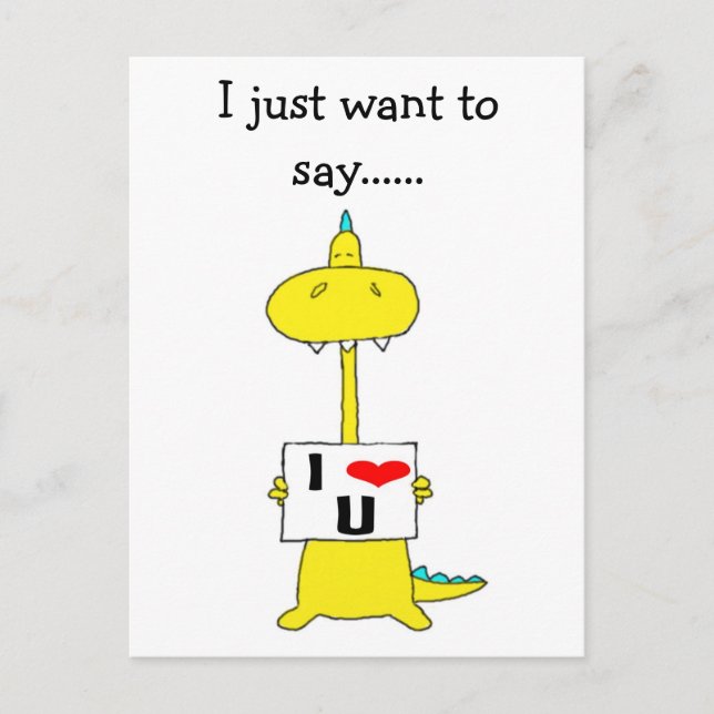 Postal Solo quiero decir......te amo, (Anverso)