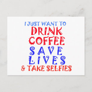 Postal Solo quiero tomar café