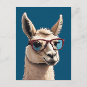 Postal Solo sé Guay Smile Llama Funky Alpaca Sungafas